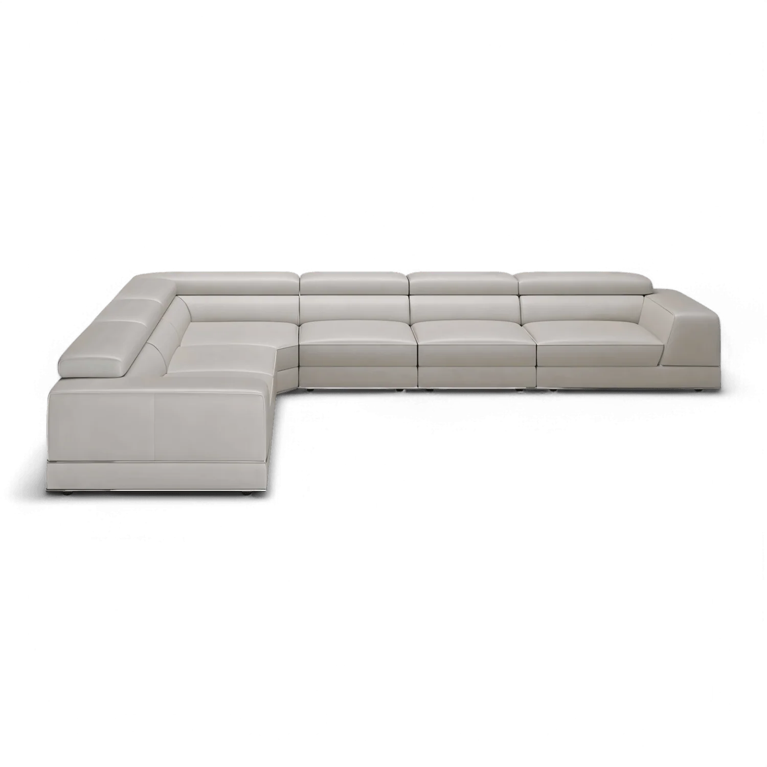 Amadeo Extended Modular Sectional Sofa Light Gray - Image 4