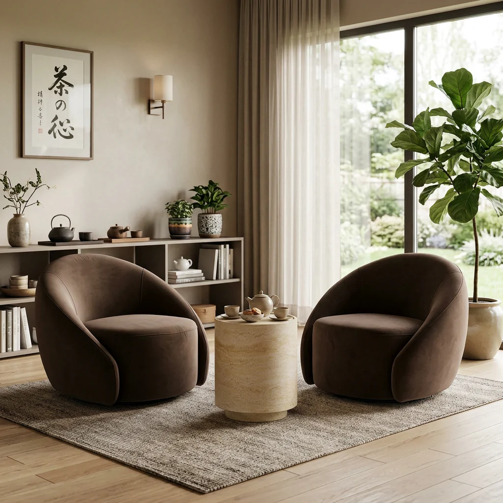 Amarys Lounge Chair Dark Brown - Image 11