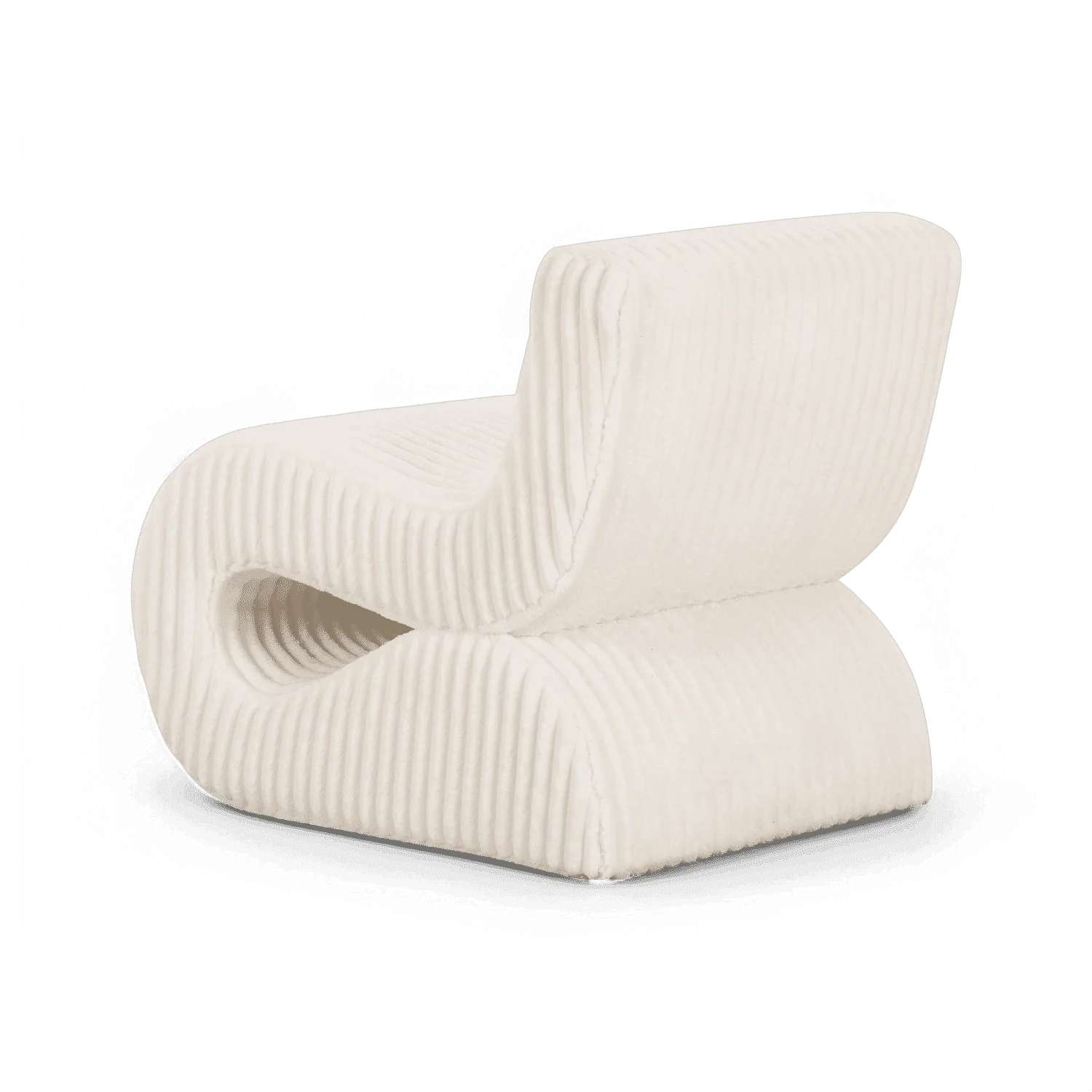 Amber Corduroy Accent Chair Beige - Image 4