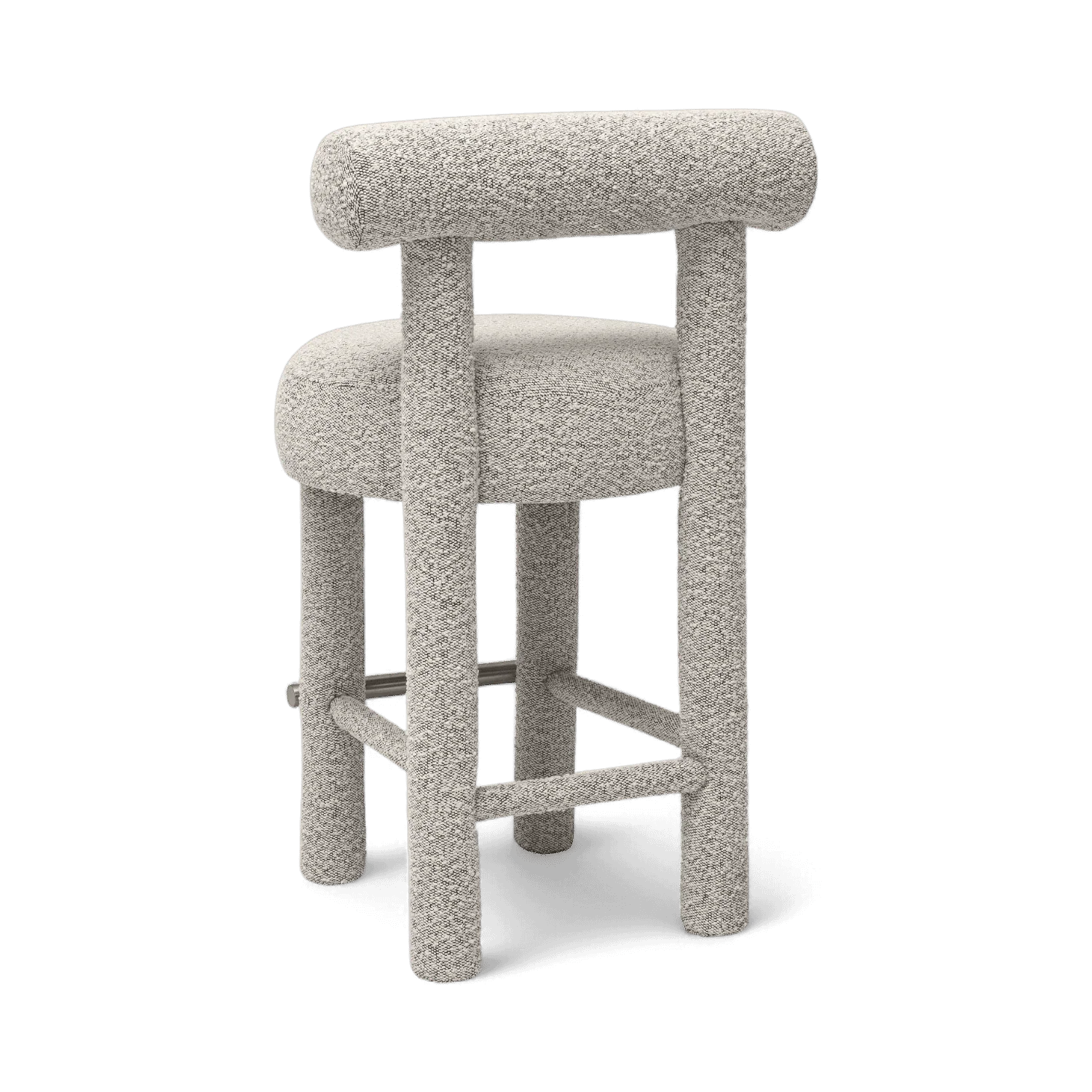 Arch Black & White Boucle Counter Stool - Image 4