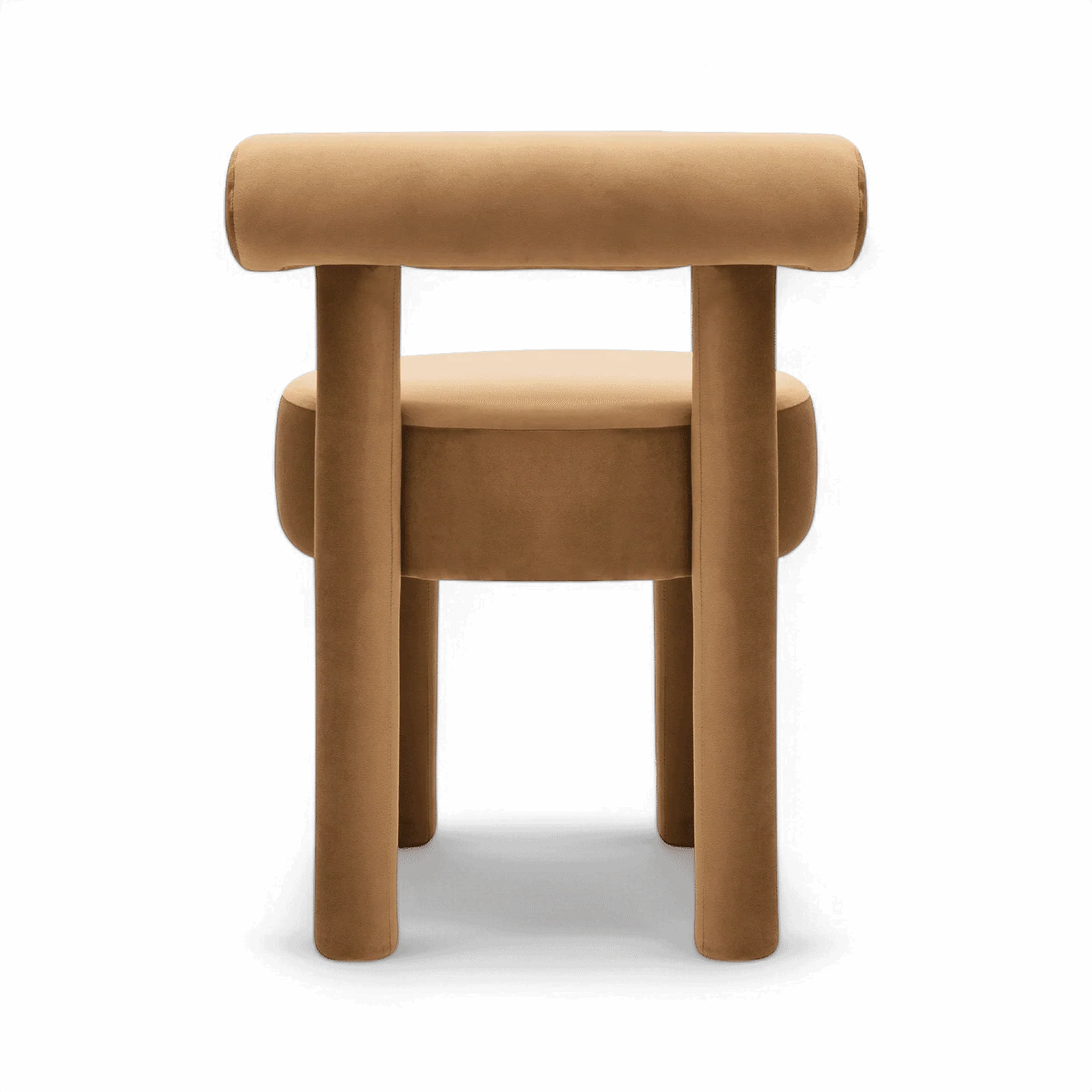 Arch Camel Velvet Dining Chair - Image 4