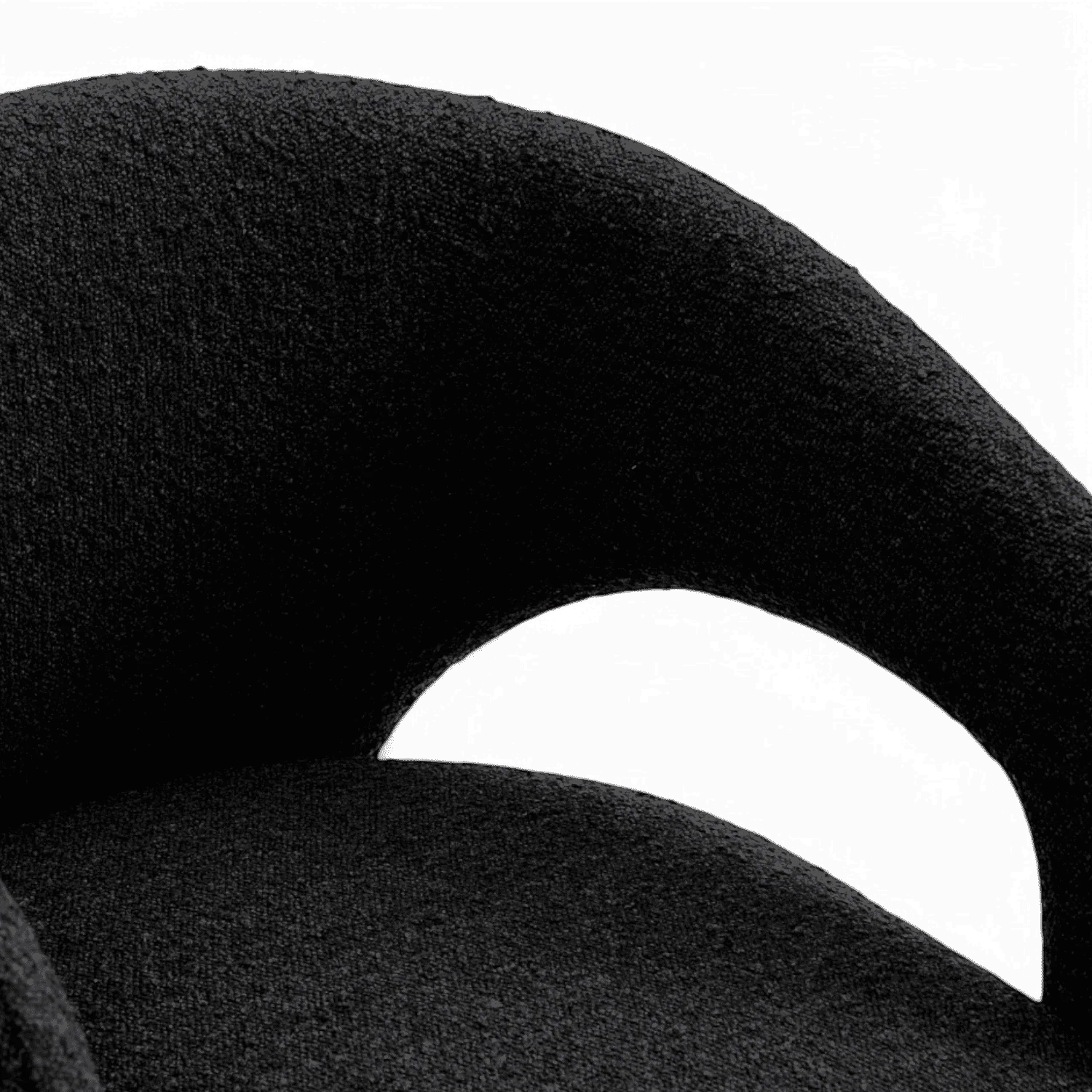 Aria Dining Chair Black Boucle - Image 6