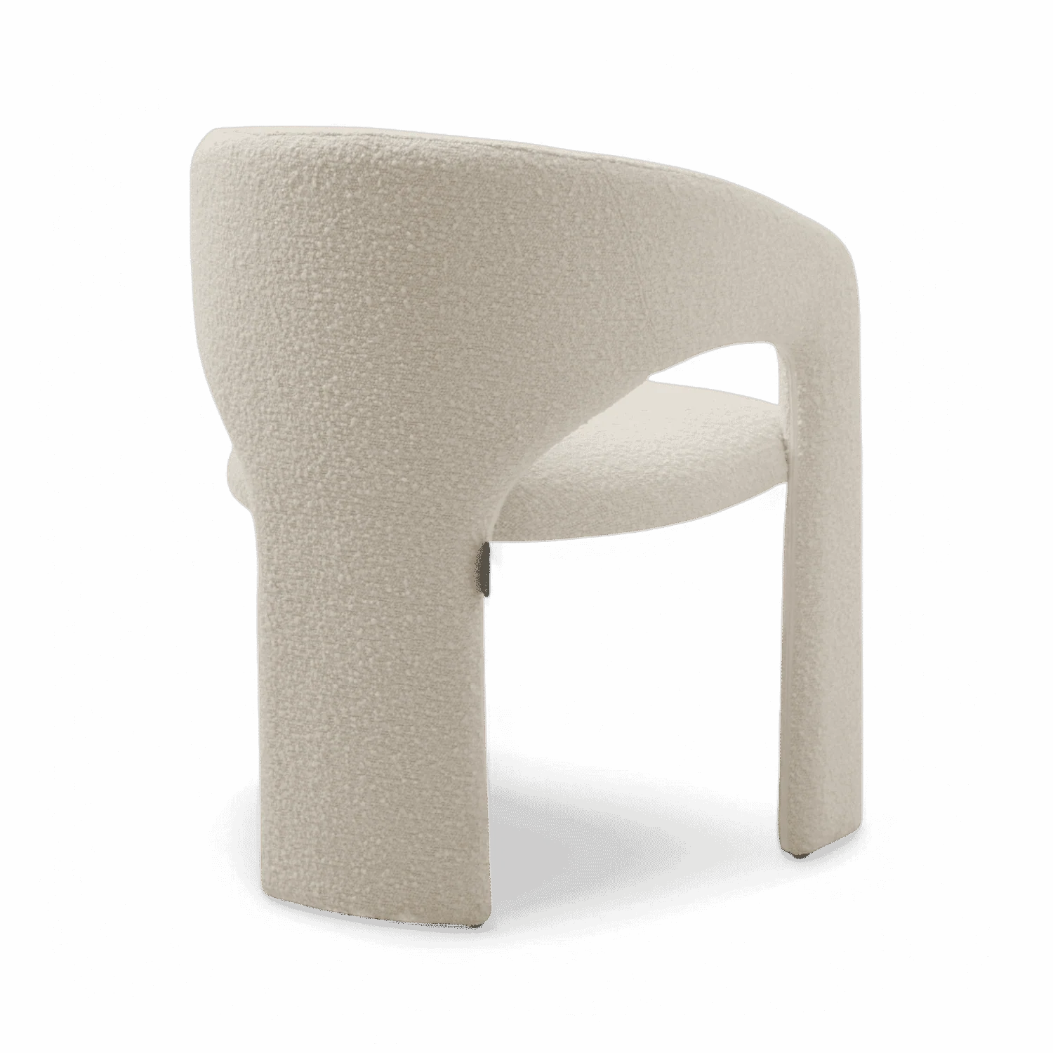 Aria Dining Chair White Boucle - Image 4