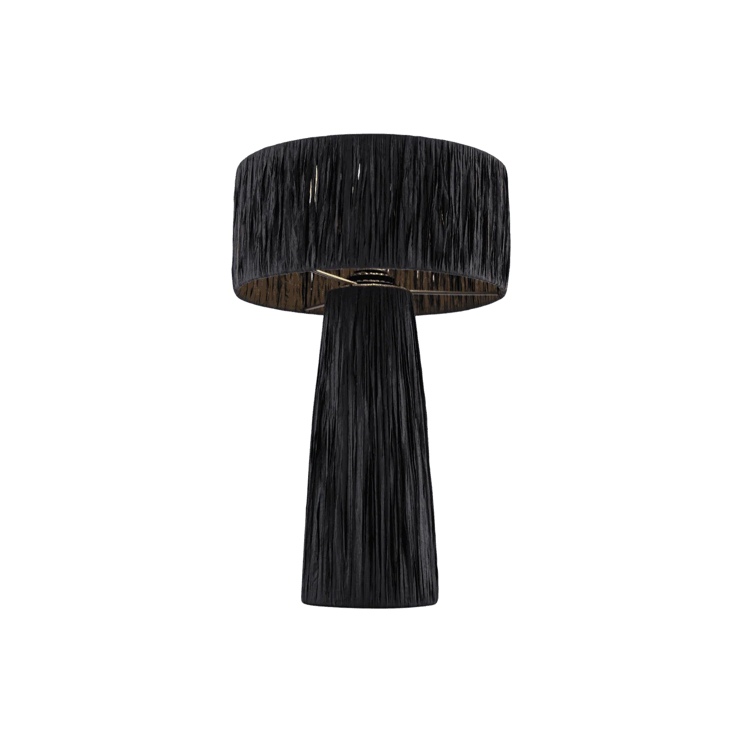 Auric Raffia Black Table Lamp - Image 4