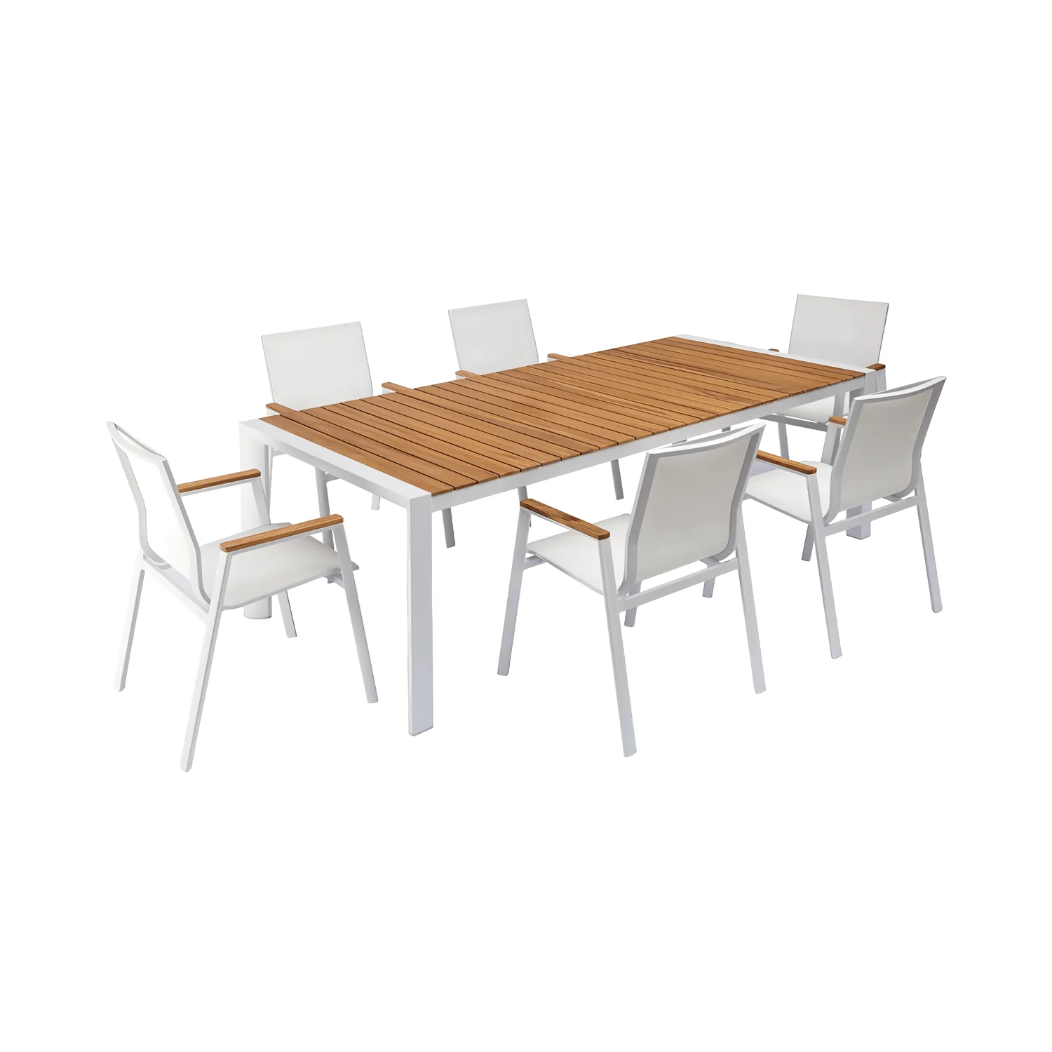 Aviana Outdoor Dining Set White - Image 3