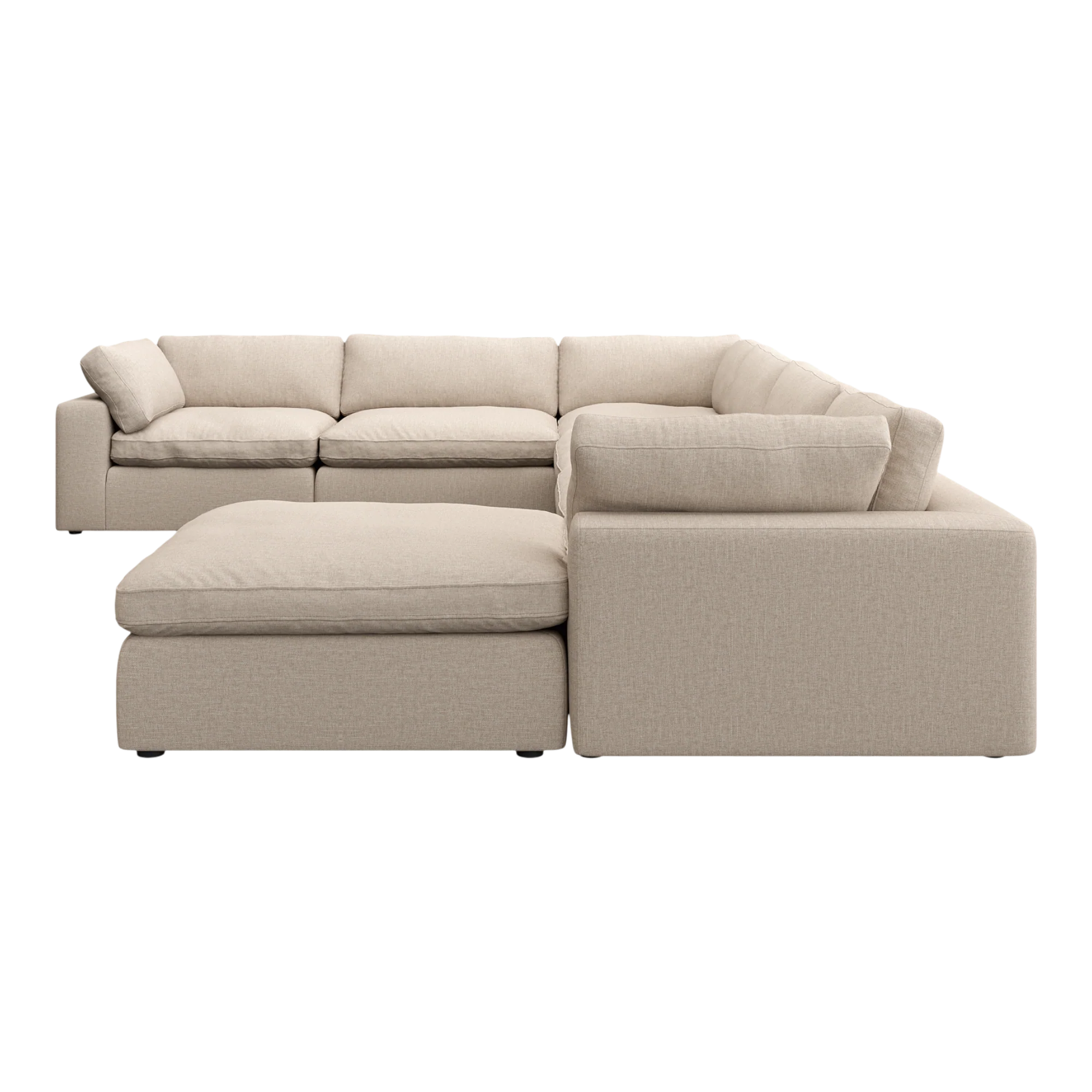 Bloom Extended Sectional Modular Sofa Beige - Image 4