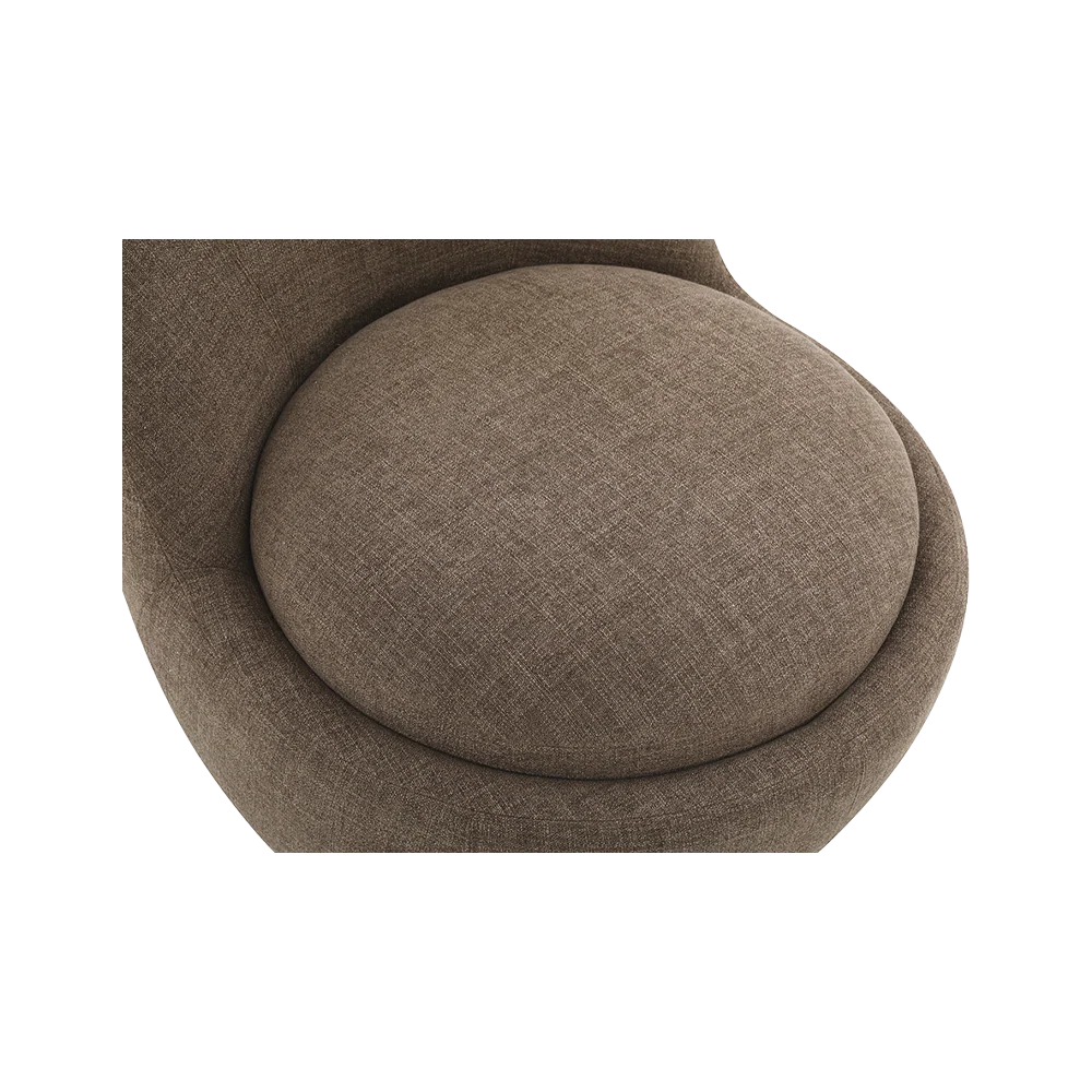Boba Swivel Lounge Chair Brown - Image 9