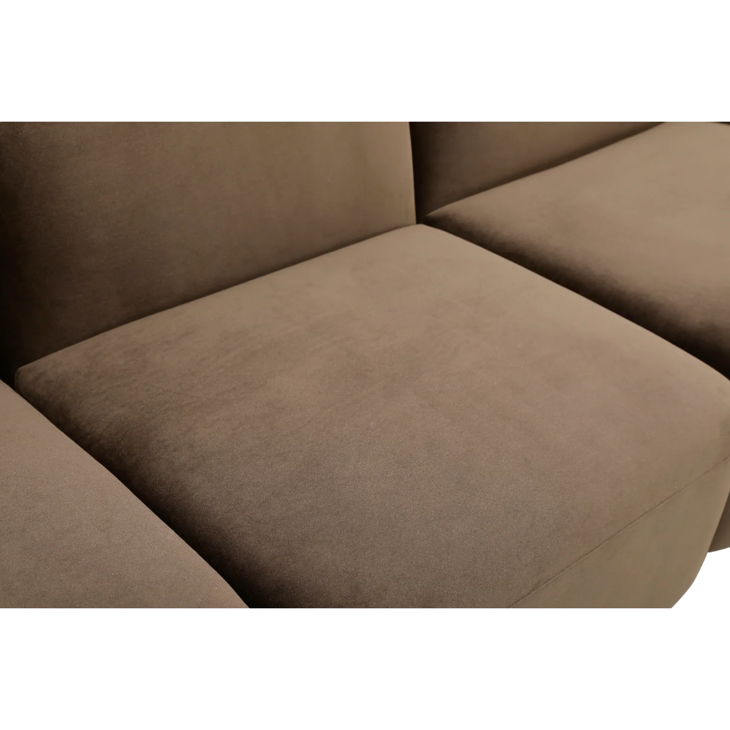 Brunello Large Modular Sofa Brown Velvet - Image 7