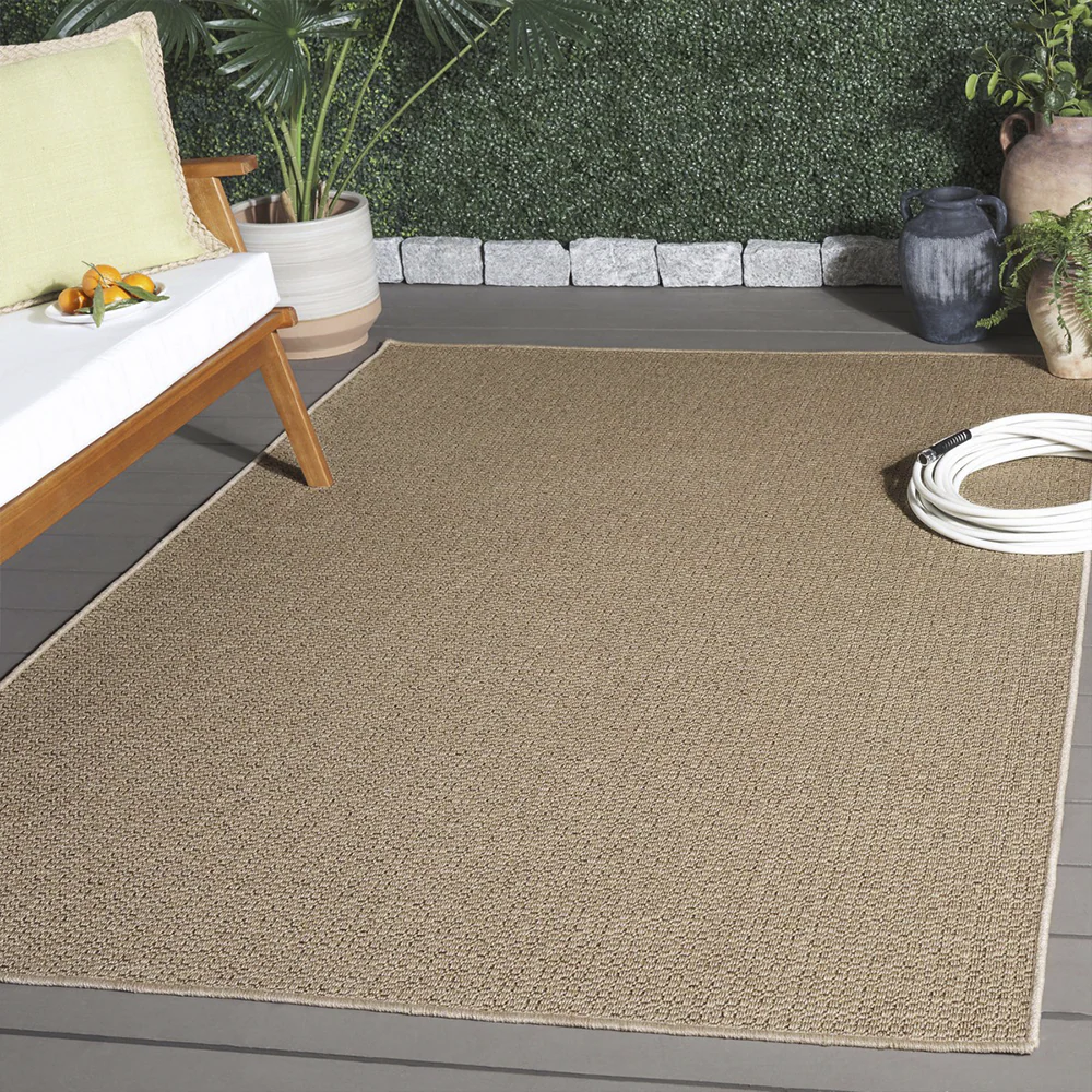 Coastal Outdoor Rug Beige (8' x 10') - Image 3