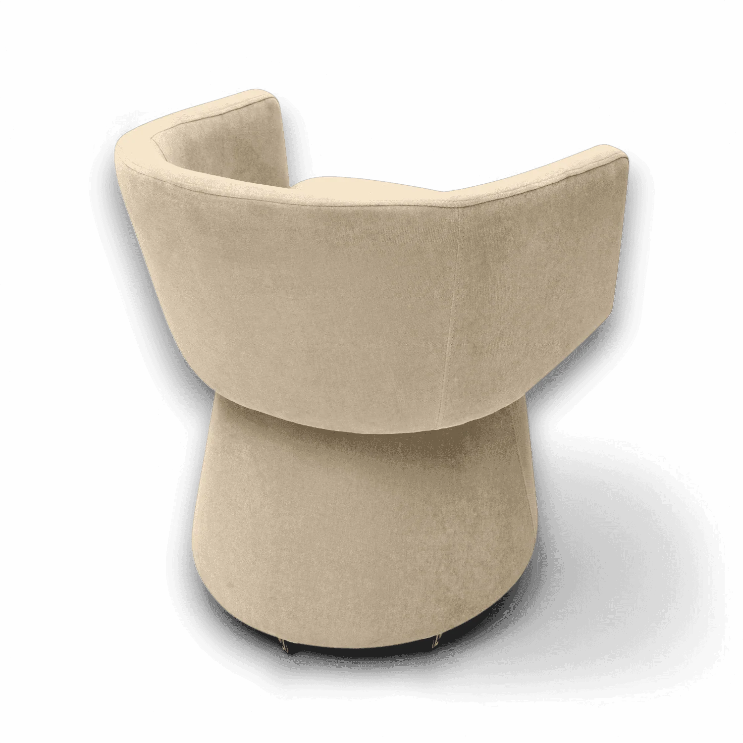 Cosmos Taupe Rolling Desk Chair - Image 4
