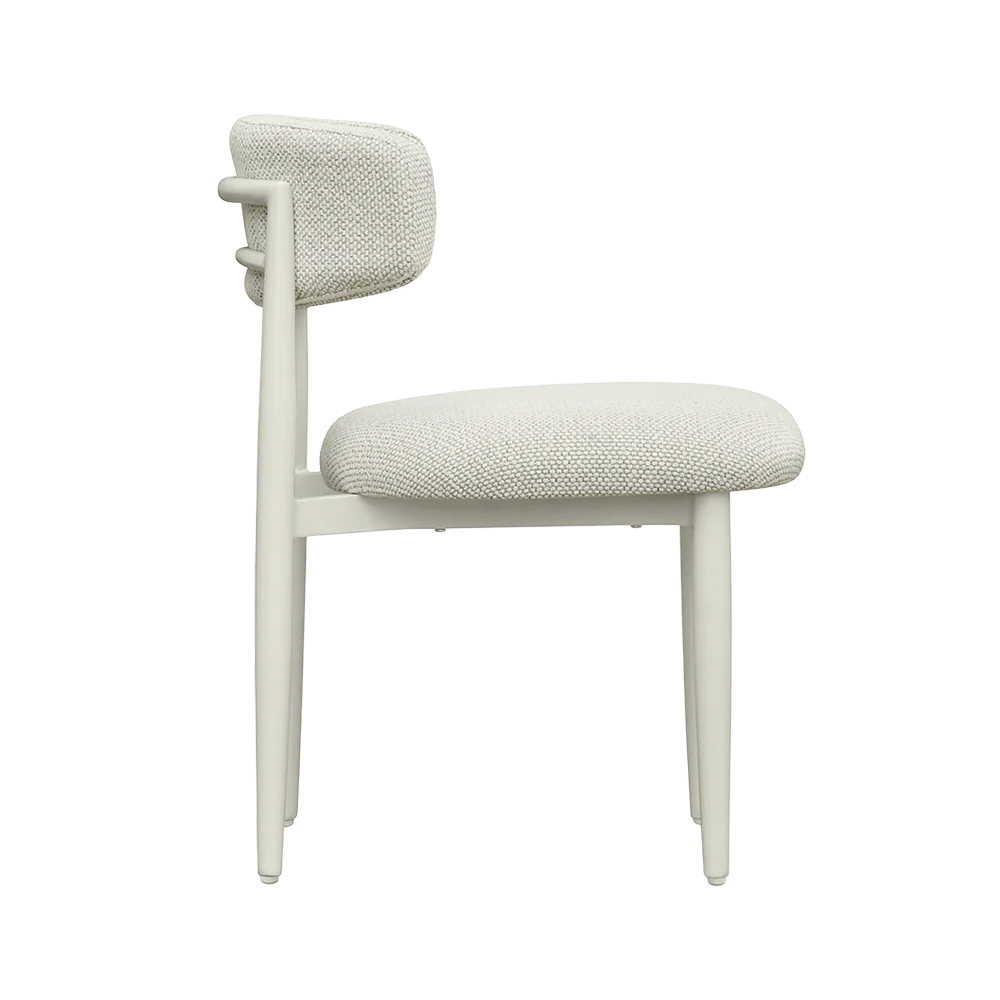 Dorine Outdoor Side Chair Cream - Image 3
