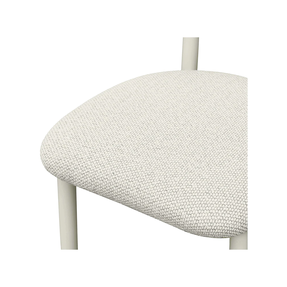 Dorine Outdoor Side Chair Cream - Image 5