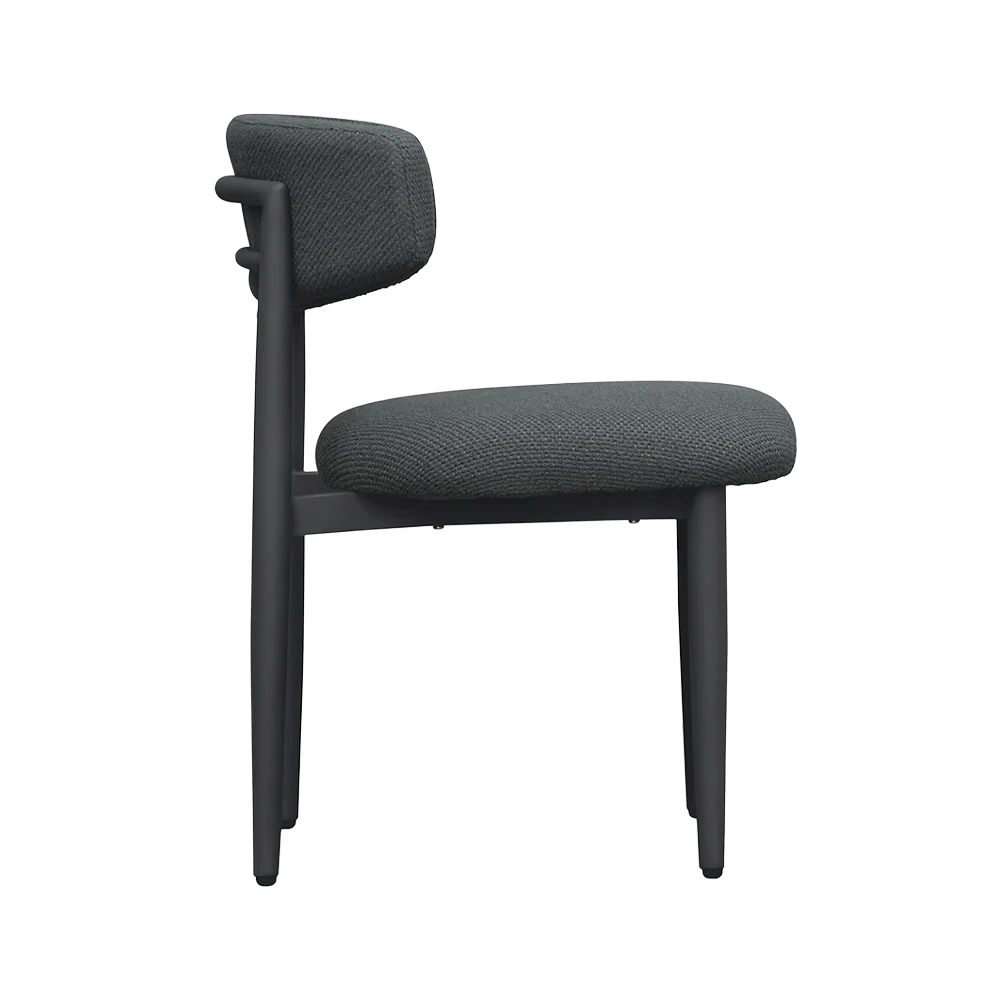 Dorine Outdoor Side Chair Black - Image 3