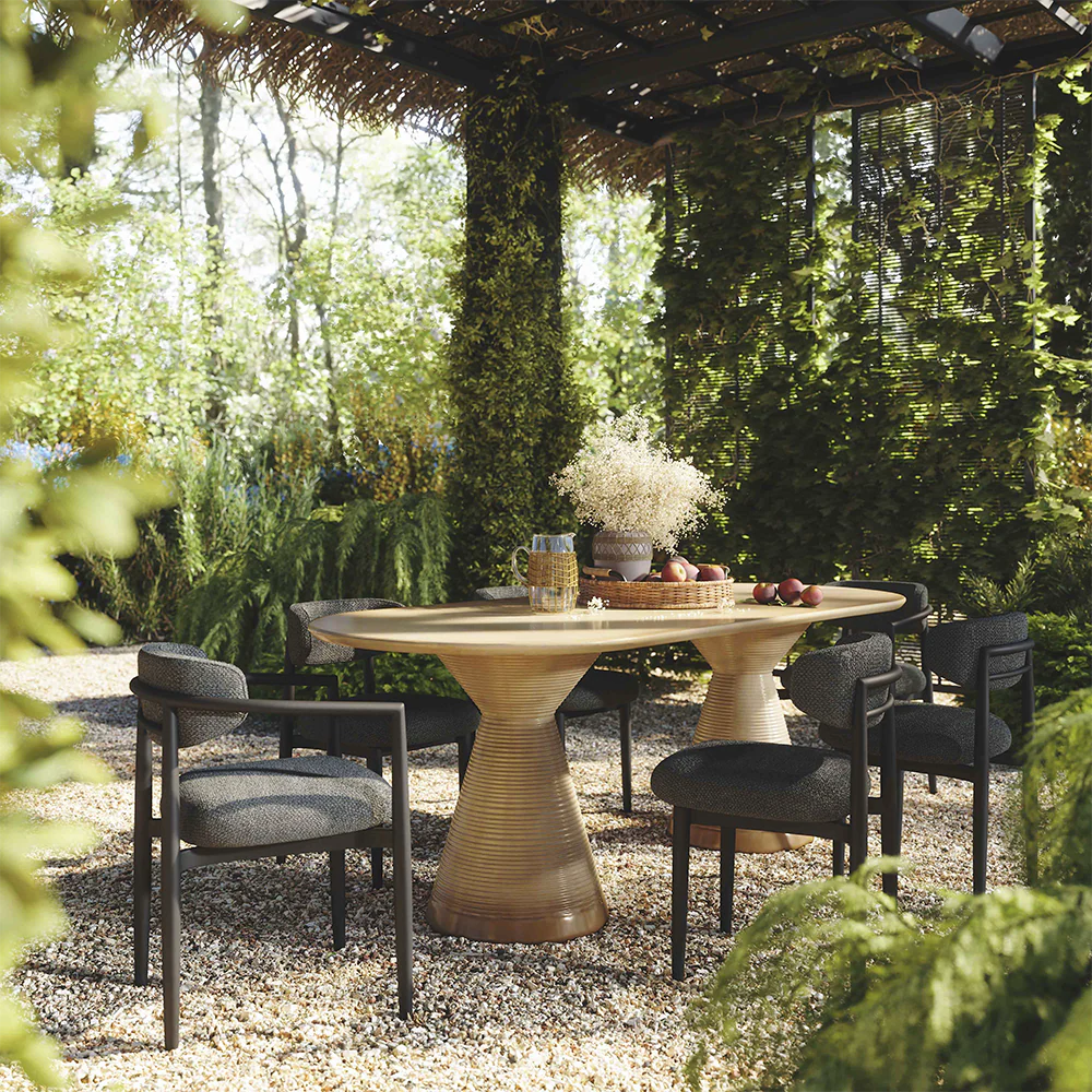 Dorine Outdoor Side Chair Black - Image 7