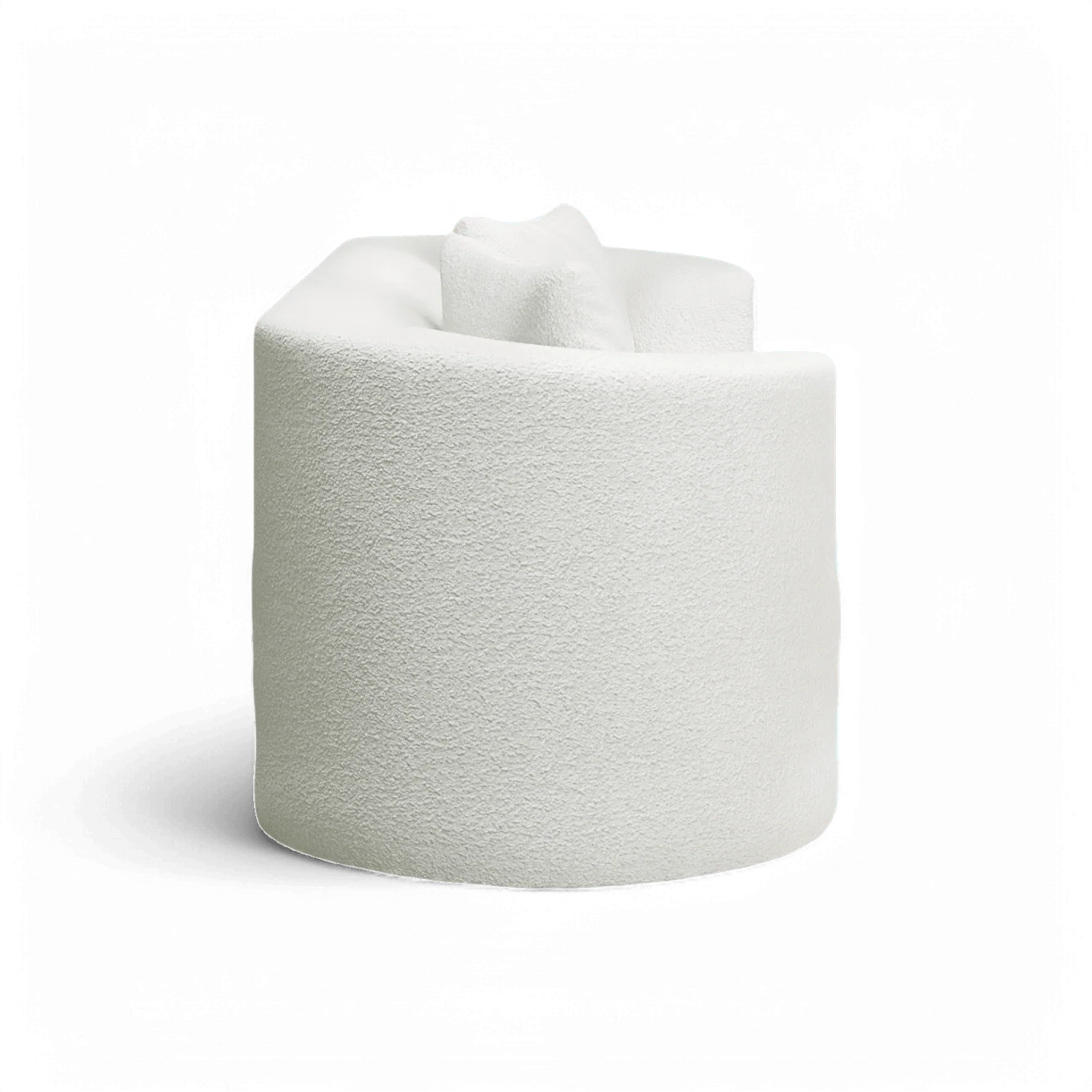 Elora 3 Seater Sofa White Boucle - Image 5