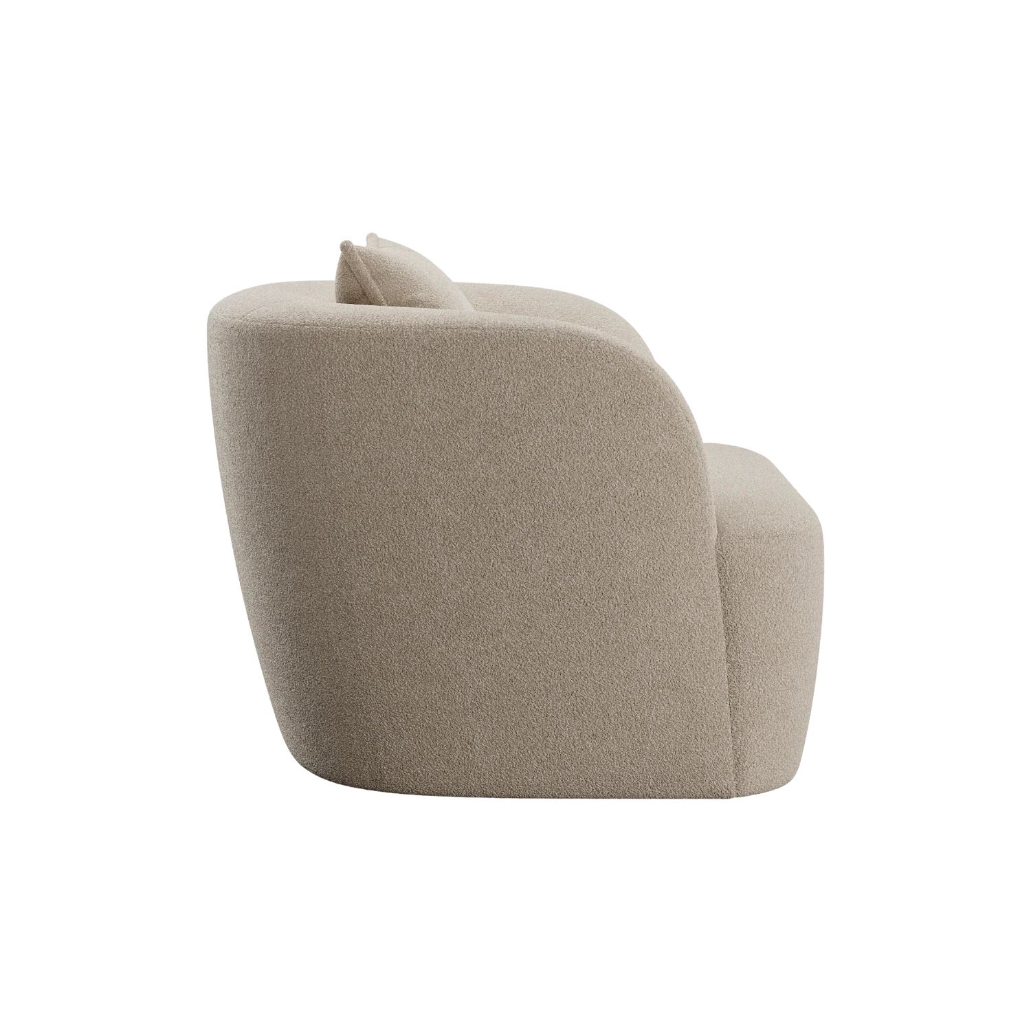Elora Lounge Chair Greige Boucle - Image 4