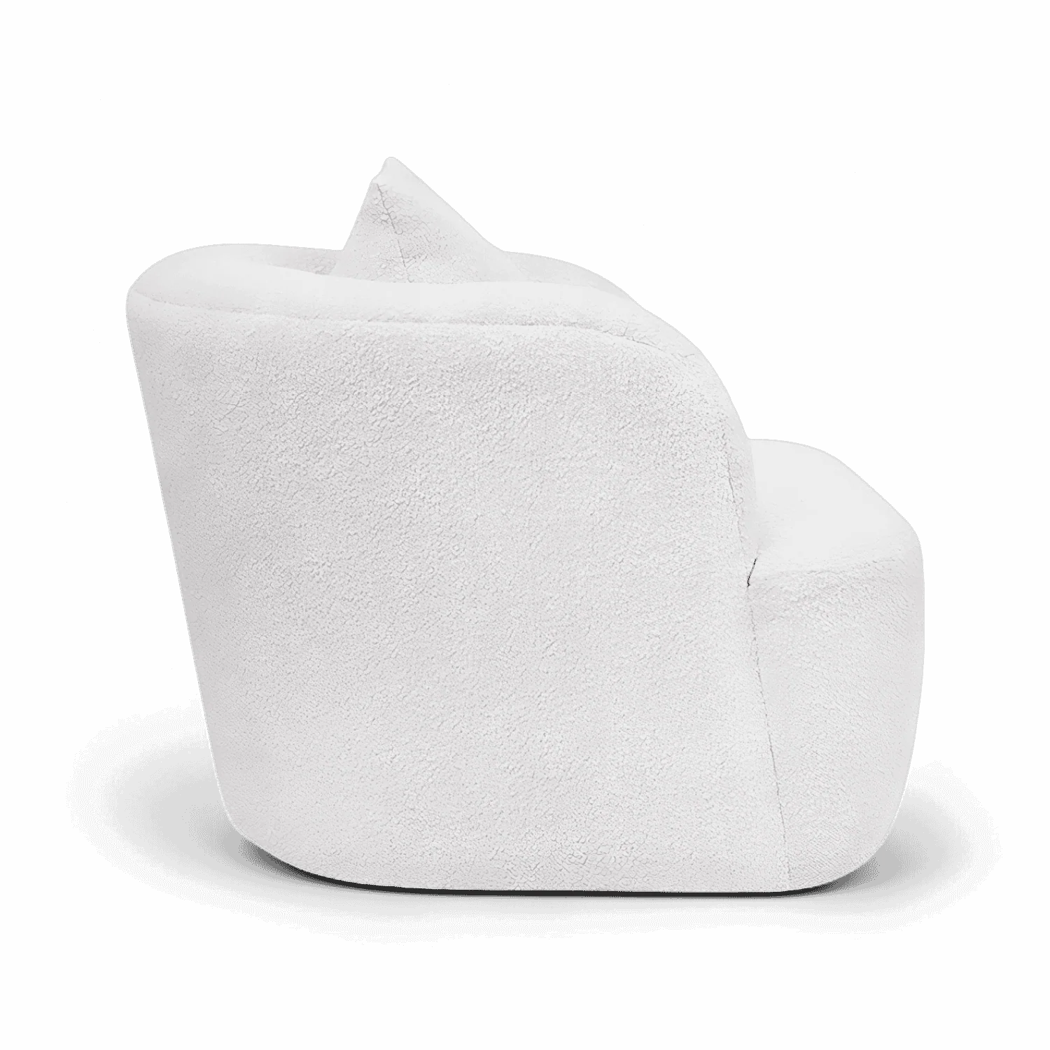Elora Lounge Chair White Boucle - Image 4