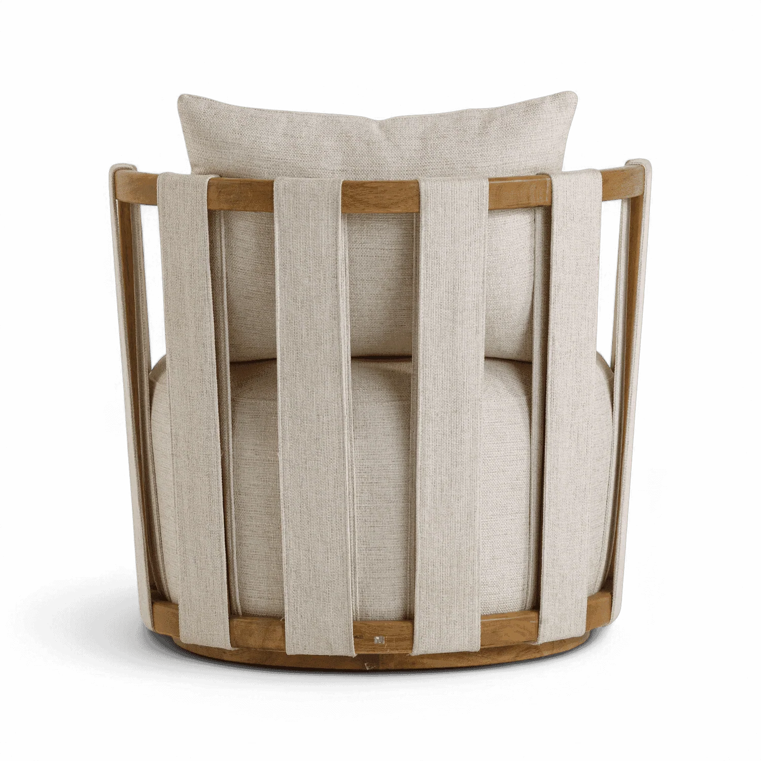 Equinox Beige Swivel Chair - Image 4