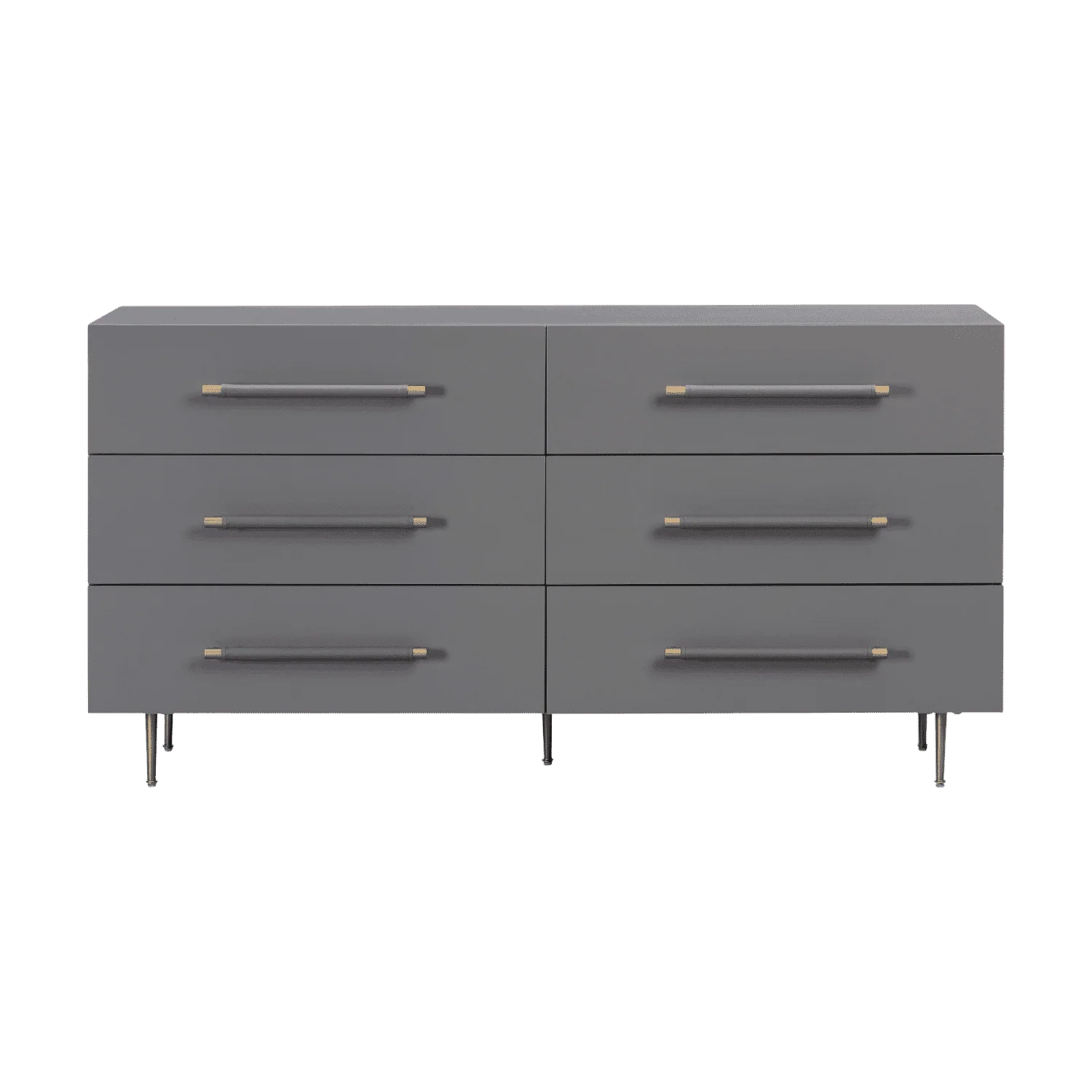 Glade Grey 6 Drawer Dresser - Image 3