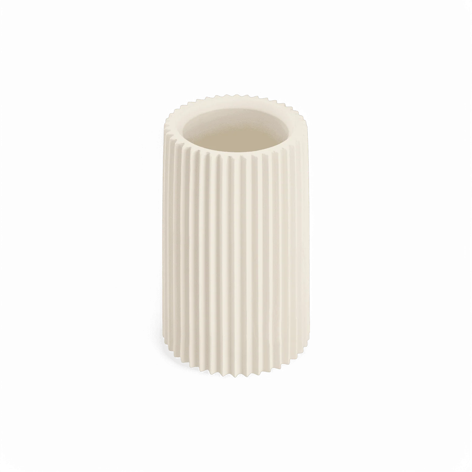 Glint White Microciment Vase - Image 3