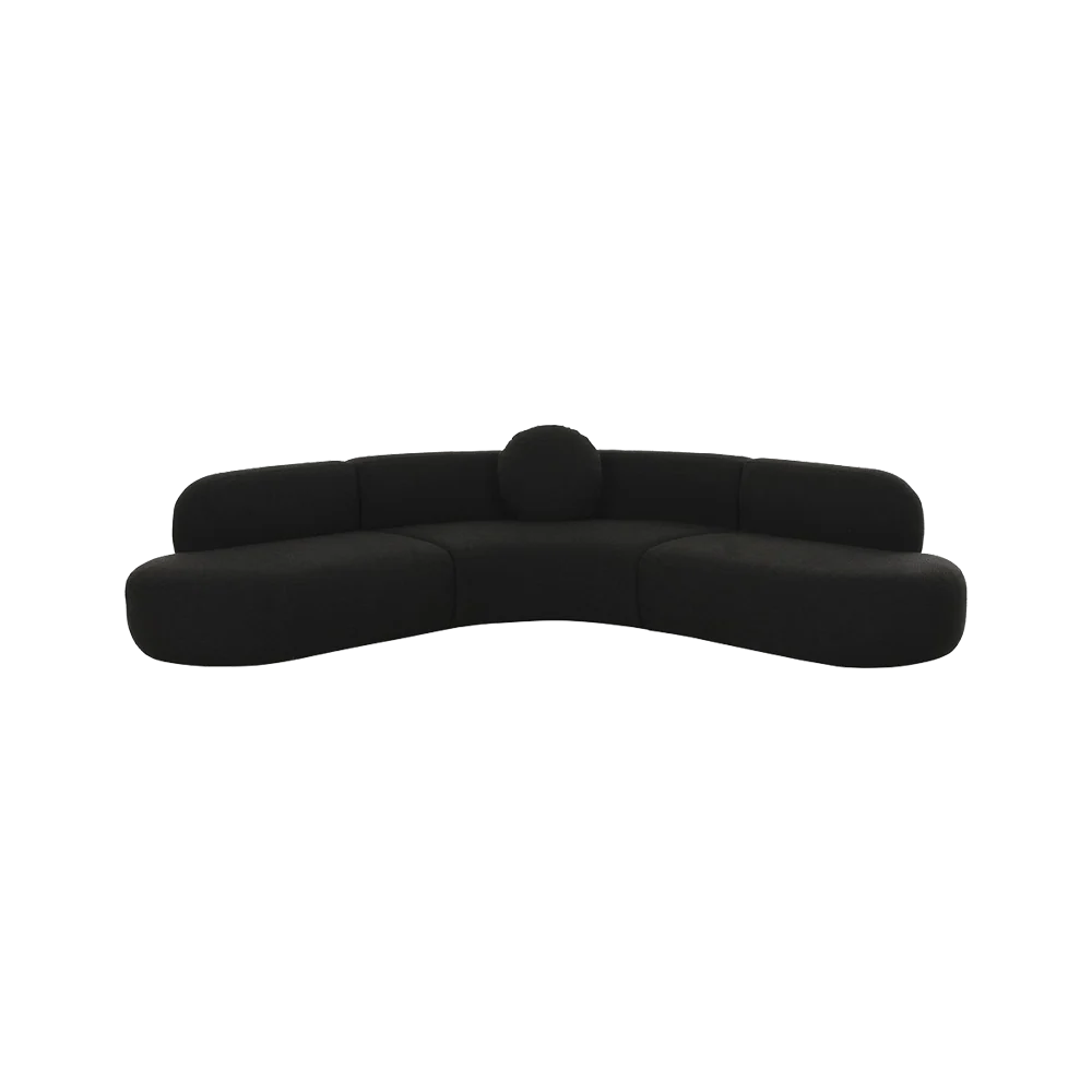 Horizon Sectional Sofa Black Boucle - Image 3