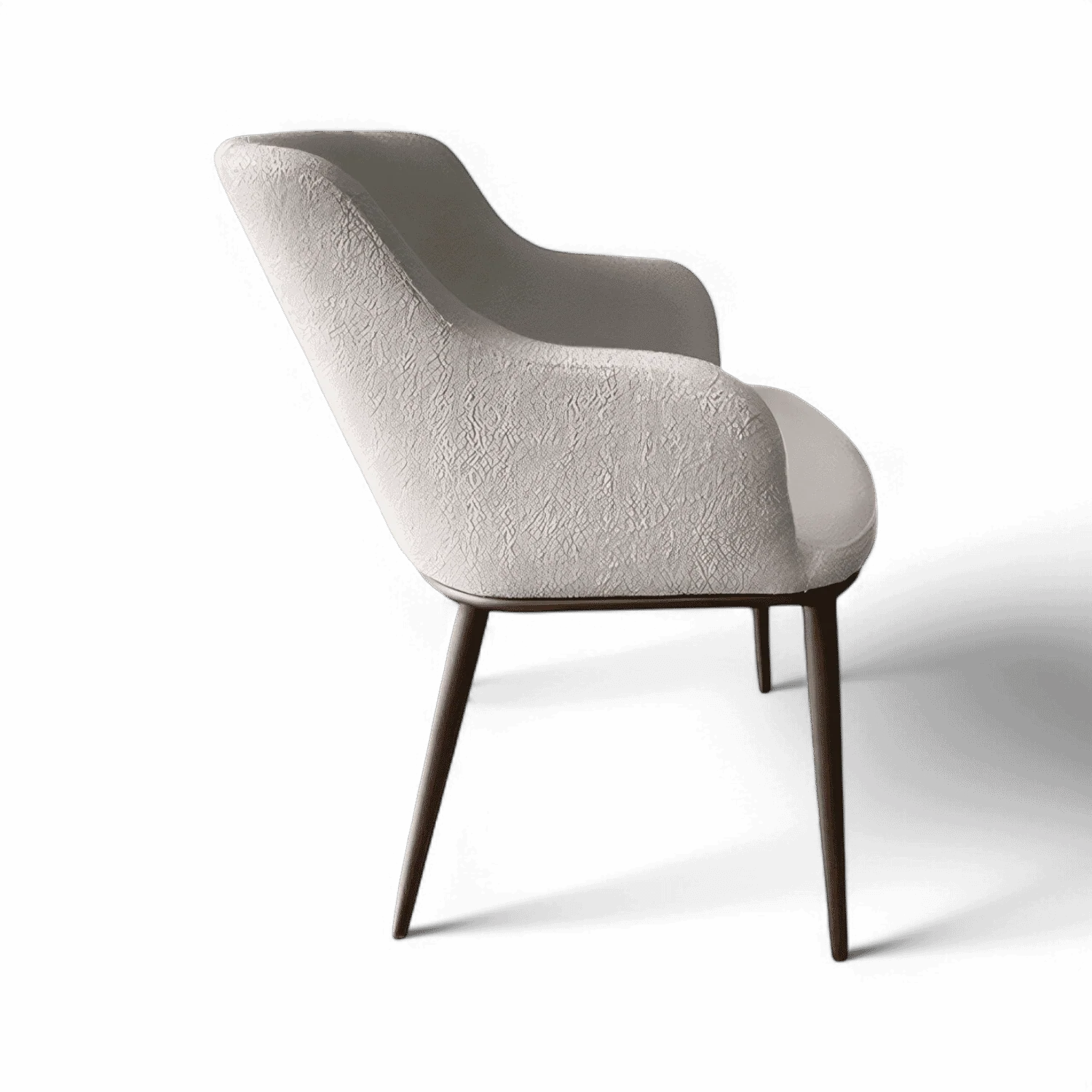 Jade Dining Chair White Boucle - Image 3