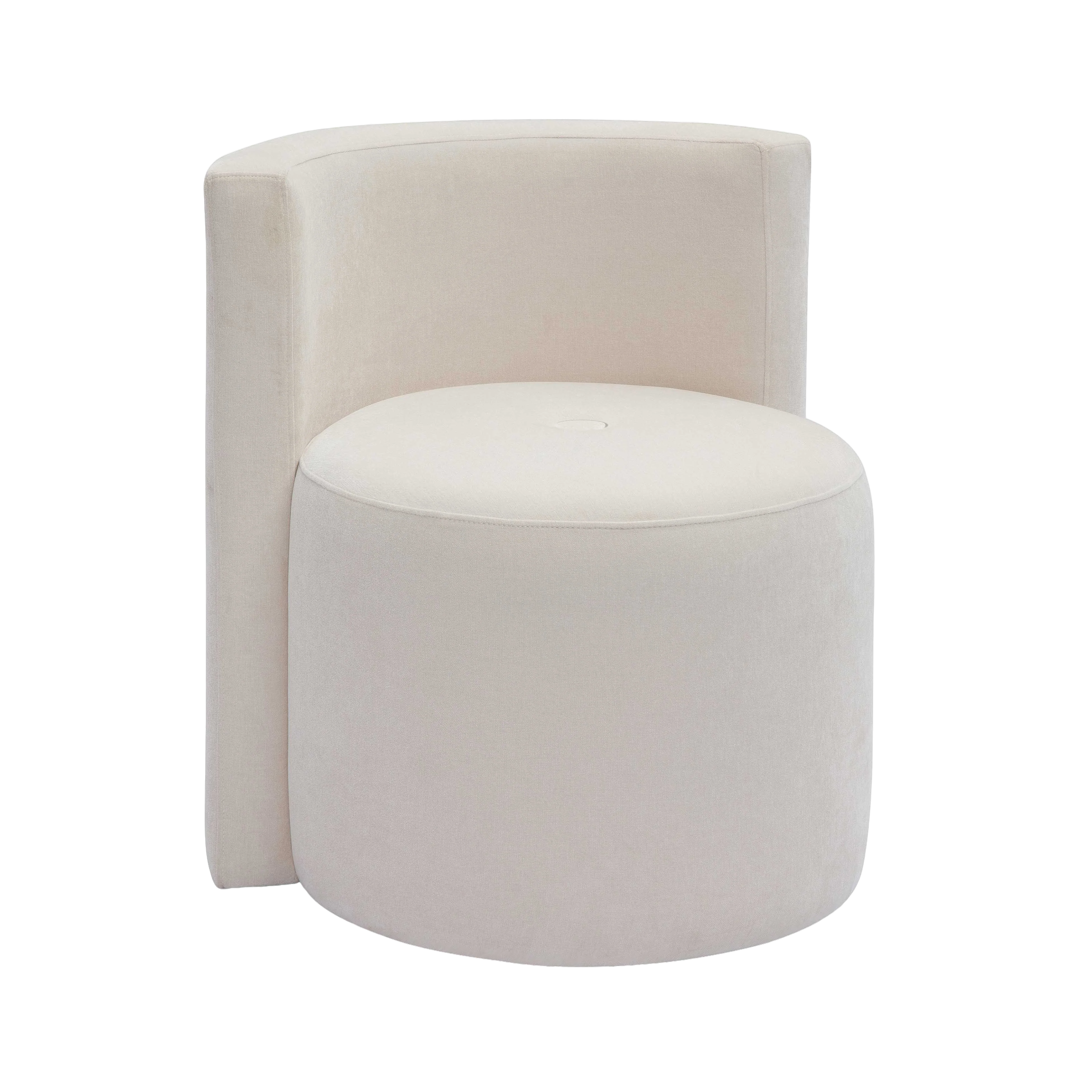 Lacey Velvet Rolling Desk Chair - Image 2
