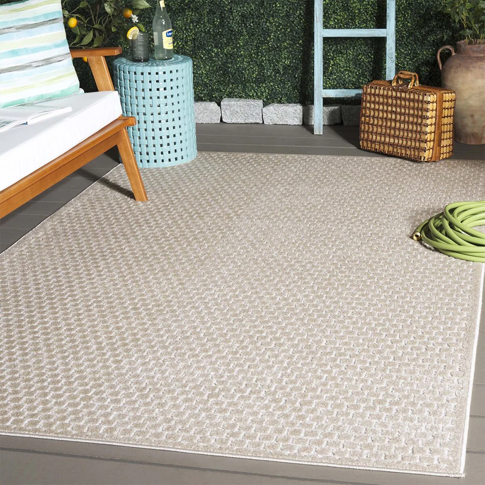 Lakeside Outdoor Rug Beige (8' x 10') - Image 3