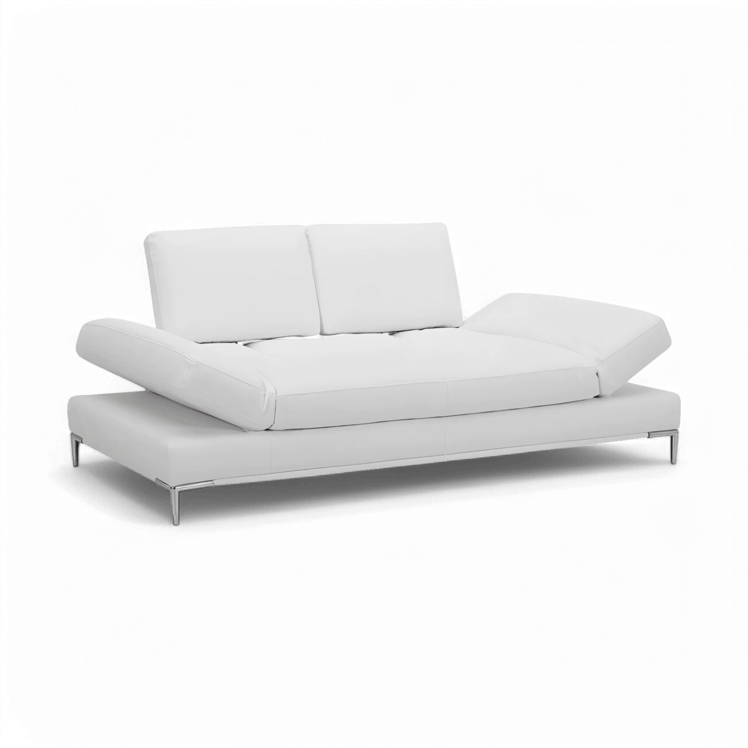 Livio 2 Seater Sofa White - Image 5