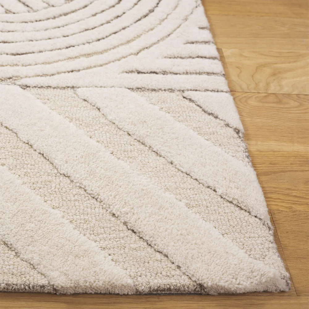 Loop Ivory & Brown Rug - Image 3
