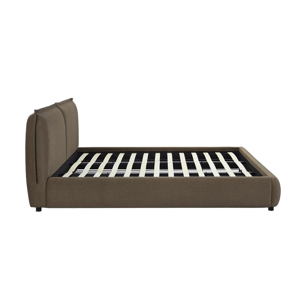 Mahogany Velvet Queen Bed - Image 5