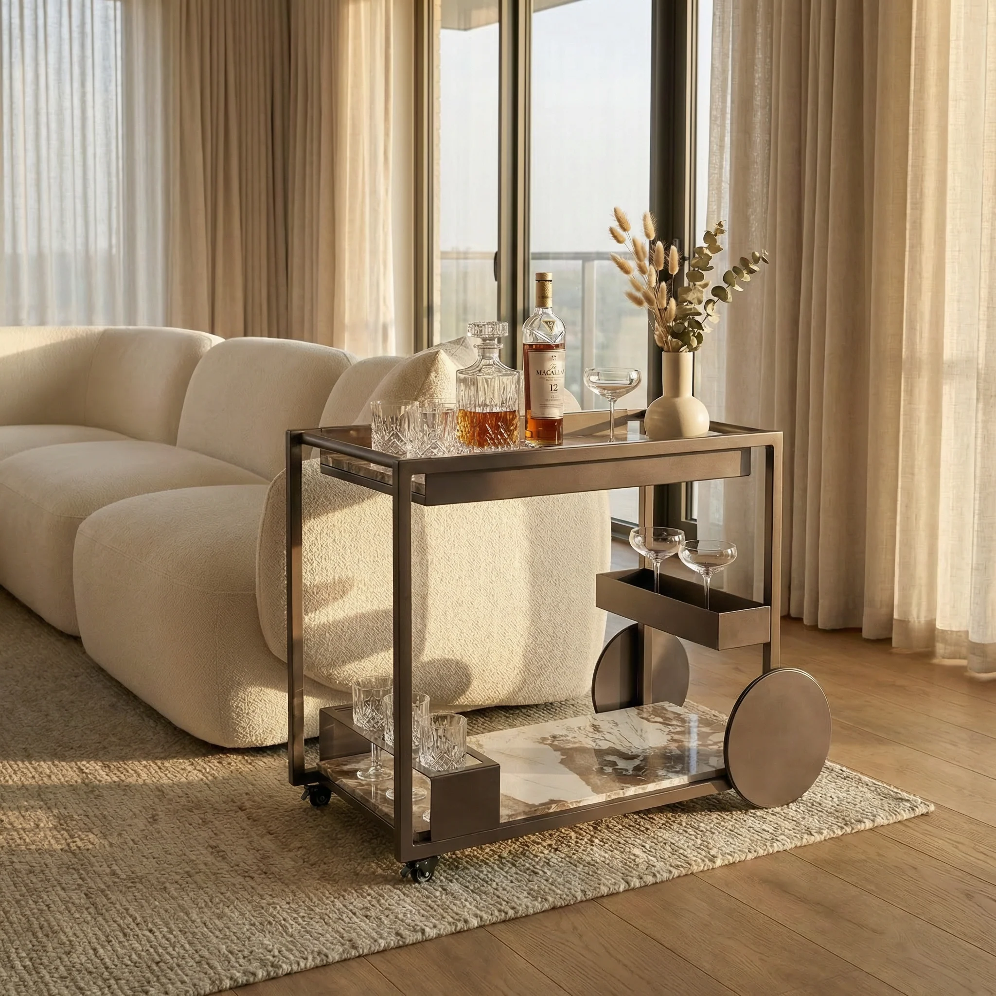 Marais Bar Cart Bronze - Image 2
