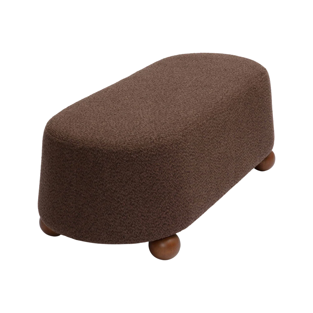 Mell Brown Boucle Bench - Image 4
