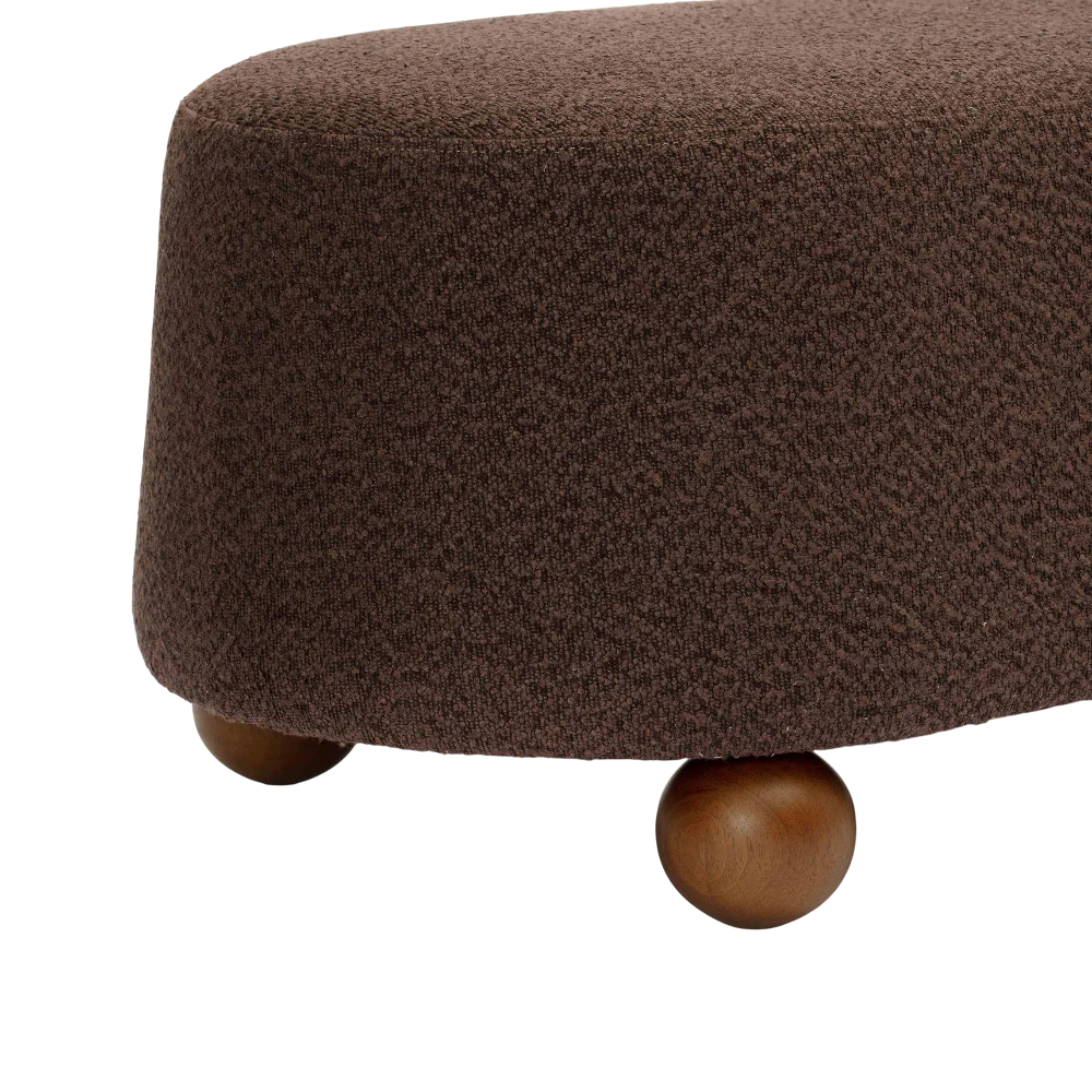 Mell Brown Boucle Bench - Image 5