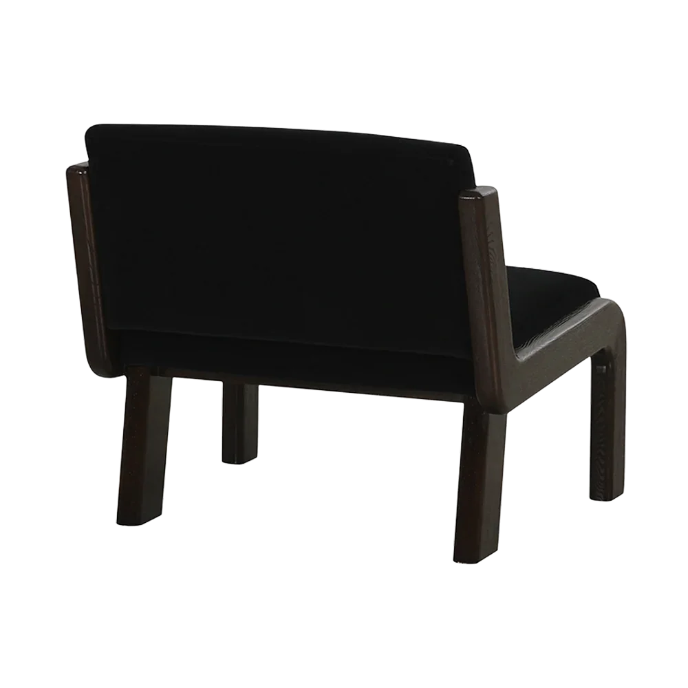 Milo Lounge Chair Black Faux - Image 6