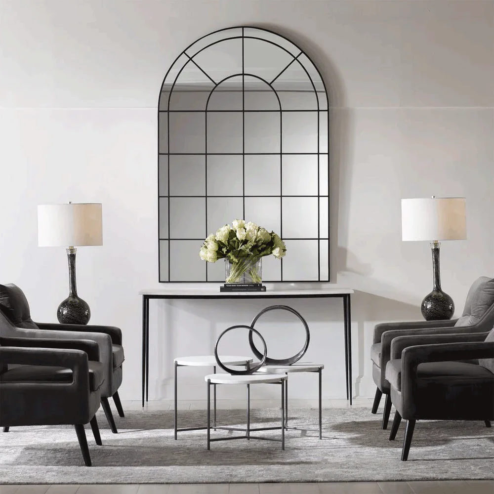 Monarch Arch Mirror Black - Image 4