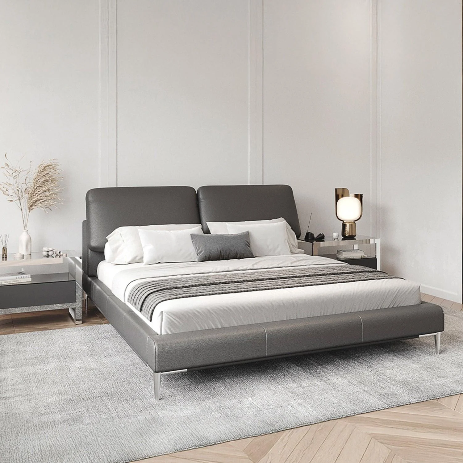 Movido Bed Gray - Image 5