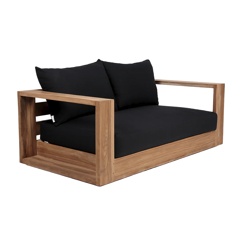 Neroli Outdoor 2 Seater Sofa Black - Image 3