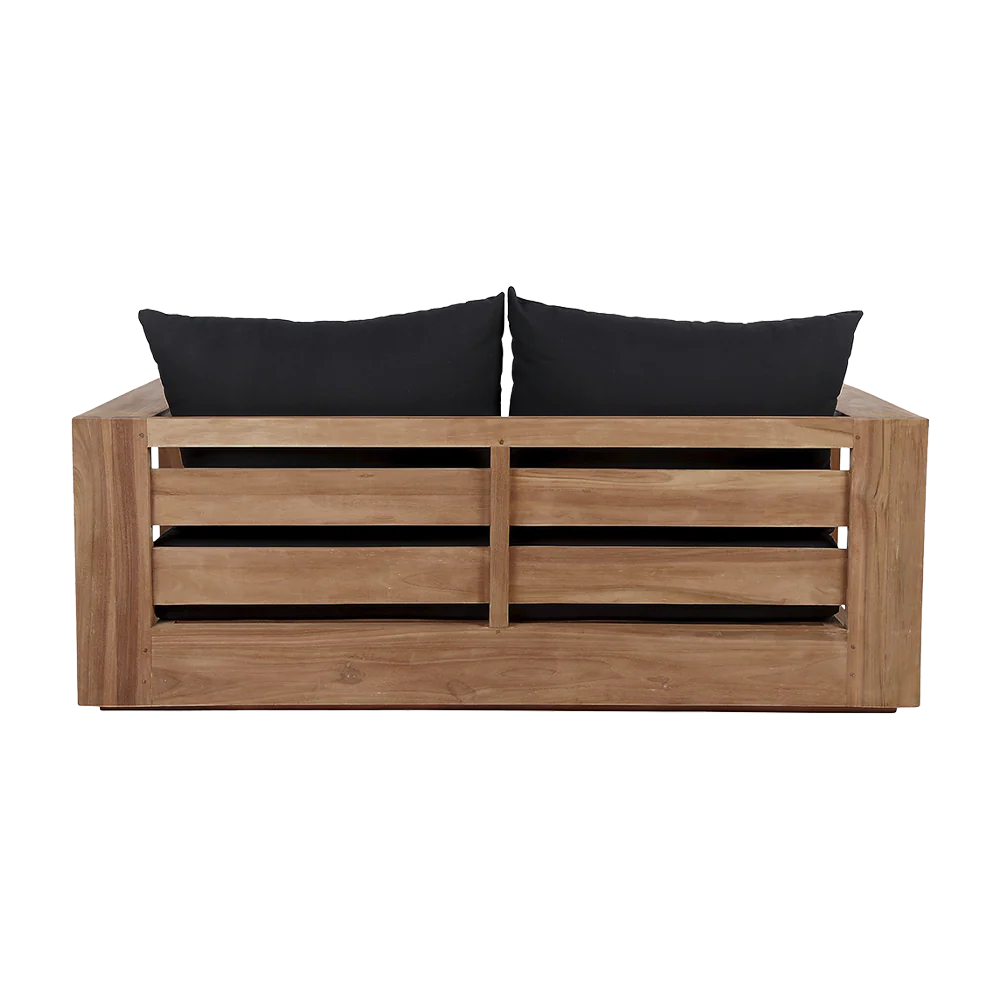 Neroli Outdoor 2 Seater Sofa Black - Image 4