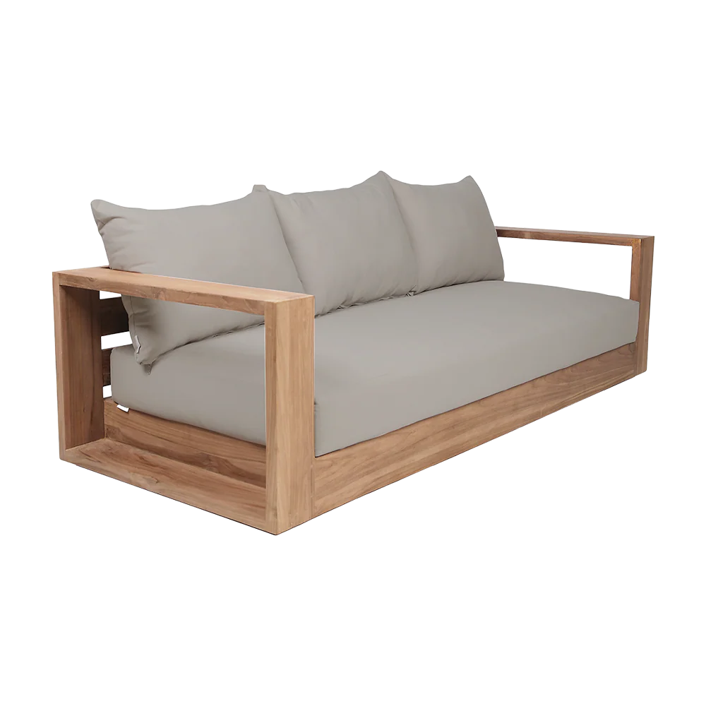 Neroli Outdoor 3 Seater Sofa Gray - Image 3