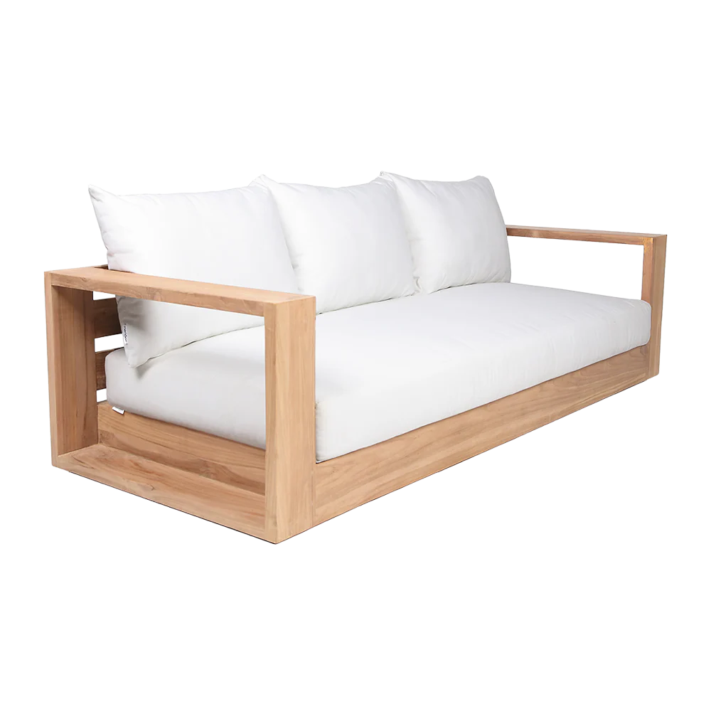 Neroli Outdoor 3 Seater Sofa White - Image 3