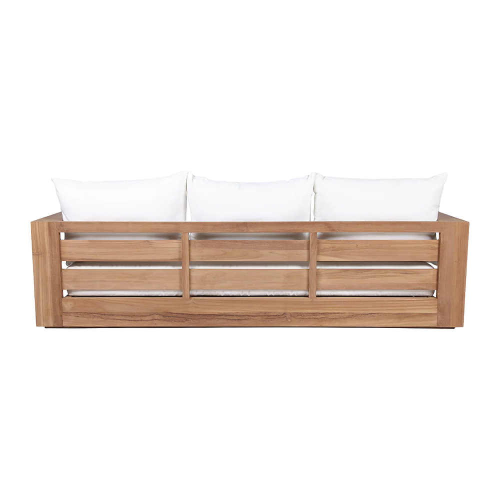 Neroli Outdoor 3 Seater Sofa White - Image 5