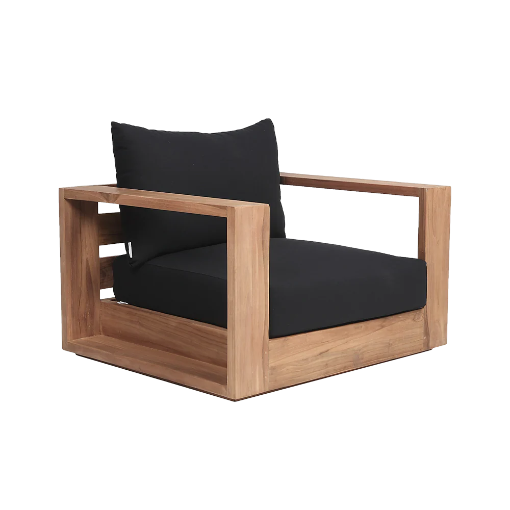 Neroli Outdoor Lounge Chair Black - Image 3