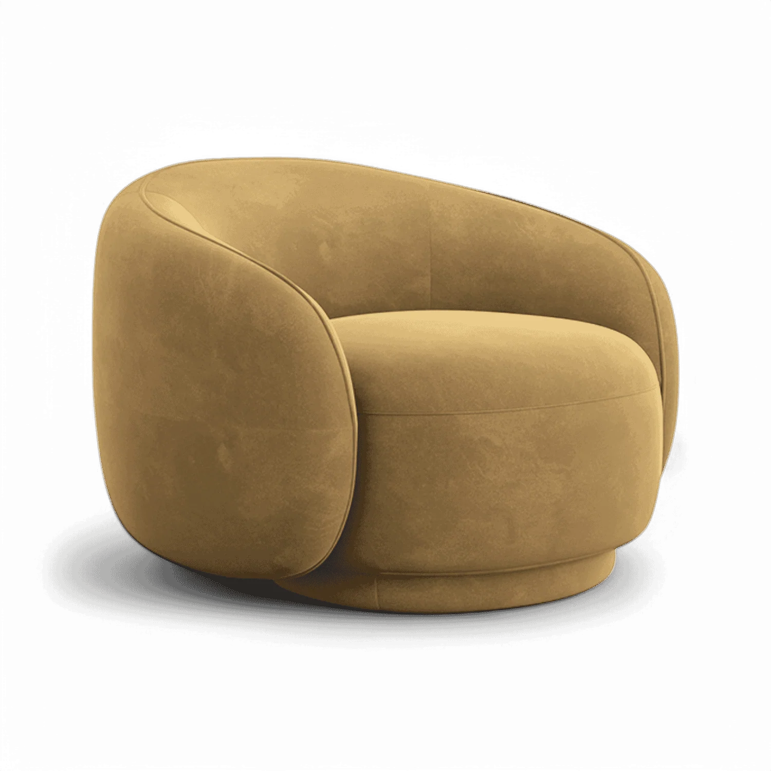 Nido Lounge Chair Camel Velvet - Image 2