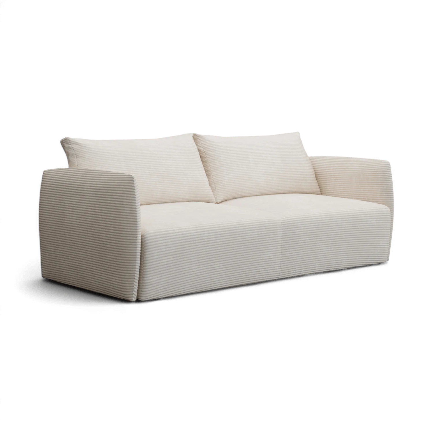 Nilo Sofa Bed Ivory Velvet - Image 3