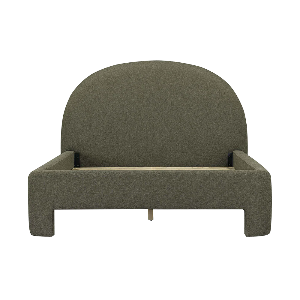 Ophelia Boucle Green King Bed - Image 5