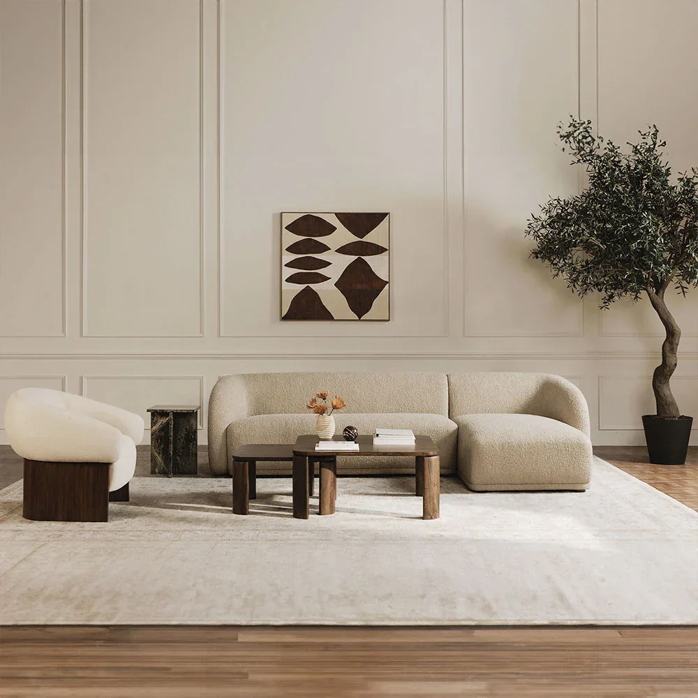 Orlo Cream Lounge Chair - Image 4