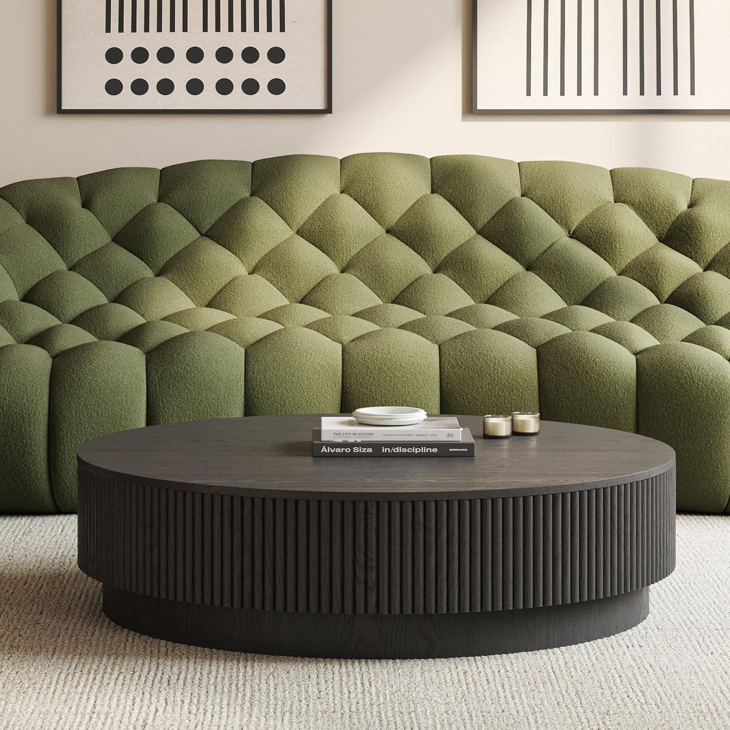 Oxford Coffee Table Black Wood - Image 2