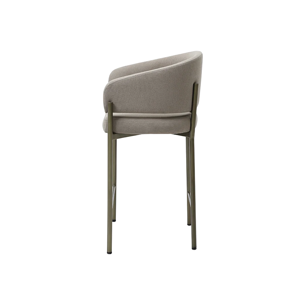 Oxford Counter Stool Mocha & Brass Frame - Image 6