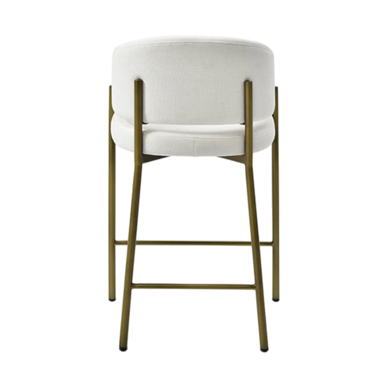 Oxford Counter Stool Off White & Brass Frame - Image 5
